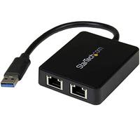 Startech.com adaptador tarjeta de red nic externa usb 3.0 2 puertos gi
