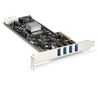 Tarjeta USB - StarTech.com PEXUSB3S44V Tarjeta PCI Express 4 Puertos USB 3.0 UASP QuadBus LP4 SATA