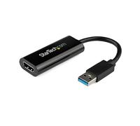 StarTech.com Adaptador USB 3.0 a HDMI - 1080p (1920x1200) - Adaptador Conversor Compacto de USB-A a HDMI para Monitor - Adaptador Gráfico Externo de Vídeo - Negro - para Windows Solamente