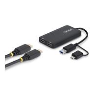 StarTech.com Adaptador USB C/A a Dos Monitores HDMI para macOS M1/M2/M3/M4, Windows, ChromeOS - 4K30/1080p - Extensor Divisor Universal USB 3.0 o Tipo C a HDMI - Instalación de Controlador SMI