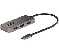 Startech.com adaptador usb-c de 3 puertos multimonitor - hub mst usb t