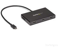 StarTech.com Adaptador Multimonitor de 3 Puertos - Divisor Splitter de Vídeo USB-C a 3x HDMI - Hub MST USB Tipo C a HDMI - 4K 30Hz Doble o 1080p Triple - Compatible con TB3 - Windows