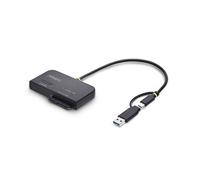 StarTech Adaptador USB-C/USB-A a NVMe M.2 y SATA 2,5/3,5in 10Gbps Lector de SSD Sin Herramientas