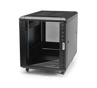 StarTech.com Armario Rack para Servidores 12U 19" 4 Columnas, Rack de Servidores con Carriles de Montaje Ajustables