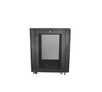 StarTech.com Armario Rack para Servidores 18U 19" 4 Columnas - Rack de Servidores con Cerradura y Seguro - Rack con Ruedas y Carriles de Montaje Ajustables para Equipo de Red