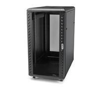 StarTech.com Armario Rack Servidores 18U con 4 Columnas - Profundidad Ajustable: 15,2cm a 81,2cm/6 a 32" - Sin Montar - con Cierre, Ruedas y Puerta de Vidrio - HP ProLiant ThinkServer