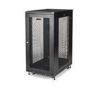 StarTech.com Armario Rack Servidores 24U con 4 Columnas de 19 Pulgadas - Profundidad Ajustable: 5cm a 76cm/2" a 30" - con Ruedas/Gestión de Cables/Estante 1U/Cierre/Puertas con Llave