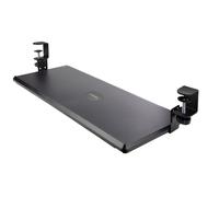 StarTech.com Bandeja Deslizante de Teclado para Debajo del Escritorio, Soporte de Mordaza, 2kg, Bandeja para Teclado, Soporte para Ratón, Ajuste de Altura, 100, 120, or 140mm, KEYBOARD-TRAY-CLAMP1