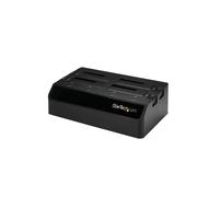 StarTech.com Base de Acoplamiento USB 3.0 de 4 Bahías SATA - Docking Station USB de Discos Duros o SSD SATA III de 2,5/3,5" - de Intercambio en Caliente - Carga Superior