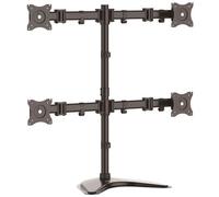 Startech Monitor Stand Quad Desktop Steel One Size Black