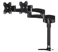 Startech Soporte Articulado Mastil De 2 Monitores One Size Black
