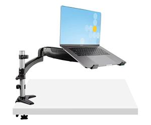 StarTech.com Brazo de Soporte de Escritorio para Ordenador Portátil, Articulado para Portátil/Monitor de 34 Pulgadas, Bracket de Montaje VESA para Portátil, Soporte Ergonómico Ajustable (ARMUNONB1)