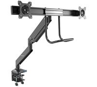 StarTech.com - Brazo de Soporte de Montaje para 2 Monitores - con 2 Puertos USB 3.0 - con Instalación por Grommet o Mordaza para