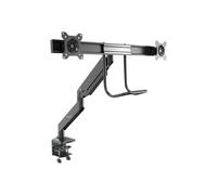 StarTech.com - Brazo de Soporte de Montaje para 2 Monitores - con 2 Puertos USB 3.0 - con Instalación por Grommet o Mordaza para