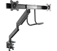 StarTech.com - Brazo de Soporte de Montaje para 2 Monitores - con 2 Puertos USB 3.0 - con Instalación por Grommet o Mordaza para
