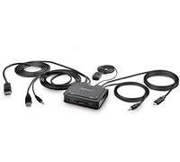 Startech.com c2-d46-uac-cbl-kvm interruptor kvm negro