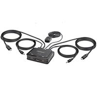 Startech.com c2-d46-uc2-cbl-kvm interruptor kvm negro