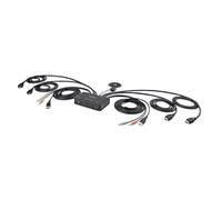 StarTech.com - C2-DH46-UA2-CBL-KVM interruptor KVM Negro