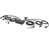 Startech.com c2-dh46-ua2-cbl-kvm interruptor kvm negro