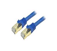 StarTech.com C6ASPAT6BL - Cable de Red (1,8 m, Cat6a, RJ-45, RJ-45, Azul)