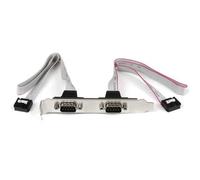 StarTech Placa serie PLATE9M2P16 - 2 puertos COM (2x DB9 macho, 2x IDC10 hembra)