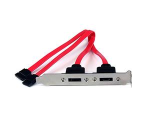 StarTech.com Cabezal Bracket de 2 Puertos SATA a eSATA para Placa Base