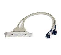 StarTech.com Cabezal Bracket Perfil Bajo de 2 Puertos USB 2.0 con conexión a Placa Base 2X IDC5 - Low Profile - Accesorio (USB, PC Motherboard, 1 cm, 12,5 cm, 21 cm)