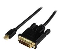 Adaptador de Vídeo MDP2DVIMM3BS Mini DisplayPort Macho - DVI-D Macho (90 cm) Negro - STARTECH