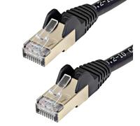 StarTech.com Cable 10m Ethernet CAT6a - Cable de Red de 10 Gigabits Blindado Snagless RJ45 PoE de 100W - Latiguillo STP de 10GbE con Alivio de Tensión - Fluke - UL - TIA - Negro