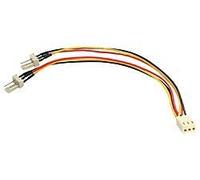 Startech.com cable 15cm splitter divisor de alimentación corriente pa
