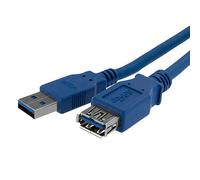 StarTech.com Cable 1m Extensión Alargador USB 3.0 SuperSpeed - Macho a Hembra USB A - Extensor - Azul
