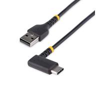 StarTech Cable de carga USB-A a USB-C R2ACR-1M-USB-CABLE 1 m acodado USB 2.0 3A fibra de aramida