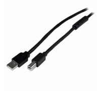 StarTech.com Cable 20 Metros 20m USB B Macho a USB A Macho Activo Amplificado USB 2.0 - Impresora - Negro