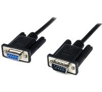 Startech Cable 2m Serie Modem Nul Negro One Size Black