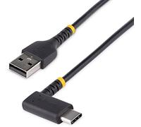 StarTech.com Cable 2m USB A a USB C Acodado - en Ángulo Recto - Cable USB-C de Carga Rápida - de Alta Resistencia - USB 2.0 A a