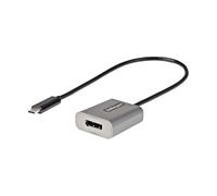 StarTech.com Cable 30cm Adaptador USB C a DisplayPort - Conversor USB Tipo C a DisplayPort 1.4 de 8K/4K 60Hz - Convertidor de Vídeo USBC a DP para Monitor - Funciona con Thunderbolt 3 (CDP2DPEC)