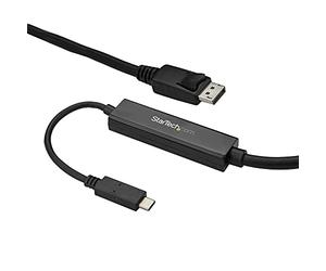 StarTech.com Cable 3m USB C a DisplayPort 1.2 de 4K a 60Hz - Adaptador Convertidor USB Tipo C a DisplayPort - HBR2 - Conversor USBC con Modo Alt - Compatible con Thunderbolt 3 - Negro (CDP2DPMM3MB)