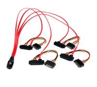 StarTech.com Cable 50cm SAS Serial Attached SCSI SFF 8087 a 4x SATA Datos y Corr