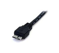 StarTech.com Cable 50cm USB 3.0 Super Speed SS Micro USB B Macho a USB A Macho Adaptador - Negro
