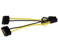 Startech.com cable adaptador 15cm alimentación sata a conector 8 pine