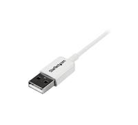 StarTech.com Cable Adaptador 1m USB A Macho a Micro USB B Macho para Teléfono Móvil Smartphone - Blanco