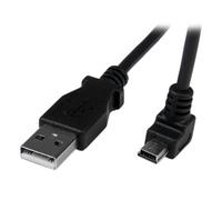 StarTech Cable adaptador USB A macho a Mini-USB B macho 2 m acodado hacia abajo - Negro