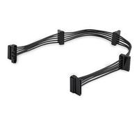 StarTech.com Cable Adaptador Bifurcador Divisor Splitter de Alimentación SATA de 40cm - 4x Receptáculos Hembra SATA
