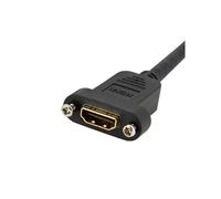 StarTech.com - Cable Adaptador de 0,9m HDMI Hembra a Macho, Cable HDMI de Alta Velocidad 4K de Montaje en Panel, HDMI UHD 4K 30H