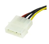 StarTech.com - Cable Adaptador de 15cm de Alimentación MOLEX LP4 4 Pines a SATA 15 Pines