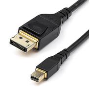 StarTech.com - Cable Adaptador de 2m Mini DisplayPort a DisplayPort 1.4 Certificado por VESA - HDR de 8K 60Hz HBR3 - Cable mDP a