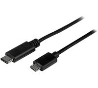 StarTech Cable USB-C a Micro-B 50cm - Datos - USB 2.0 (USB2CUB50CM) | Conector reversible USB-C, Compatible con Thunderbolt 3, Garantía de por vida