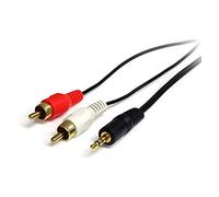 Cable - StarTech.com MU3MMRCA Cable de Audio Estéreo de 3,5mm a 2x RCA M/M