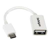 Startech Right Angle Micro Usb Otg Adapter 12 Cm One Size White