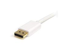 StarTech.com Cable de 1m Mini DisplayPort a DisplayPort 1.2 - Cable Adaptador Mini DisplayPort a DisplayPort 4K x 2K UHD - Cable para Monitor Mini DP a DP - Blanco (MDP2DPMM1MW)